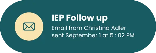 IEP Follow Up item