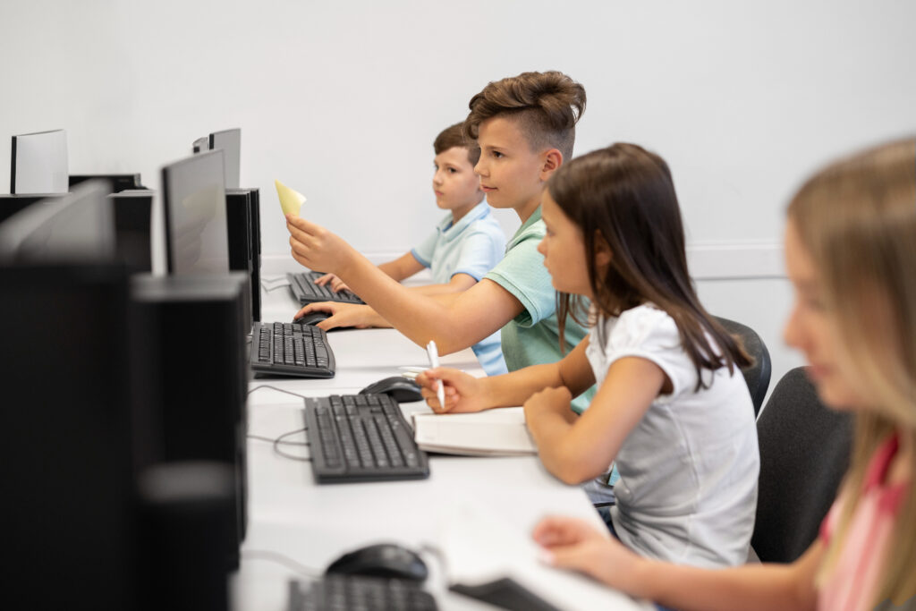 Students in computer lab